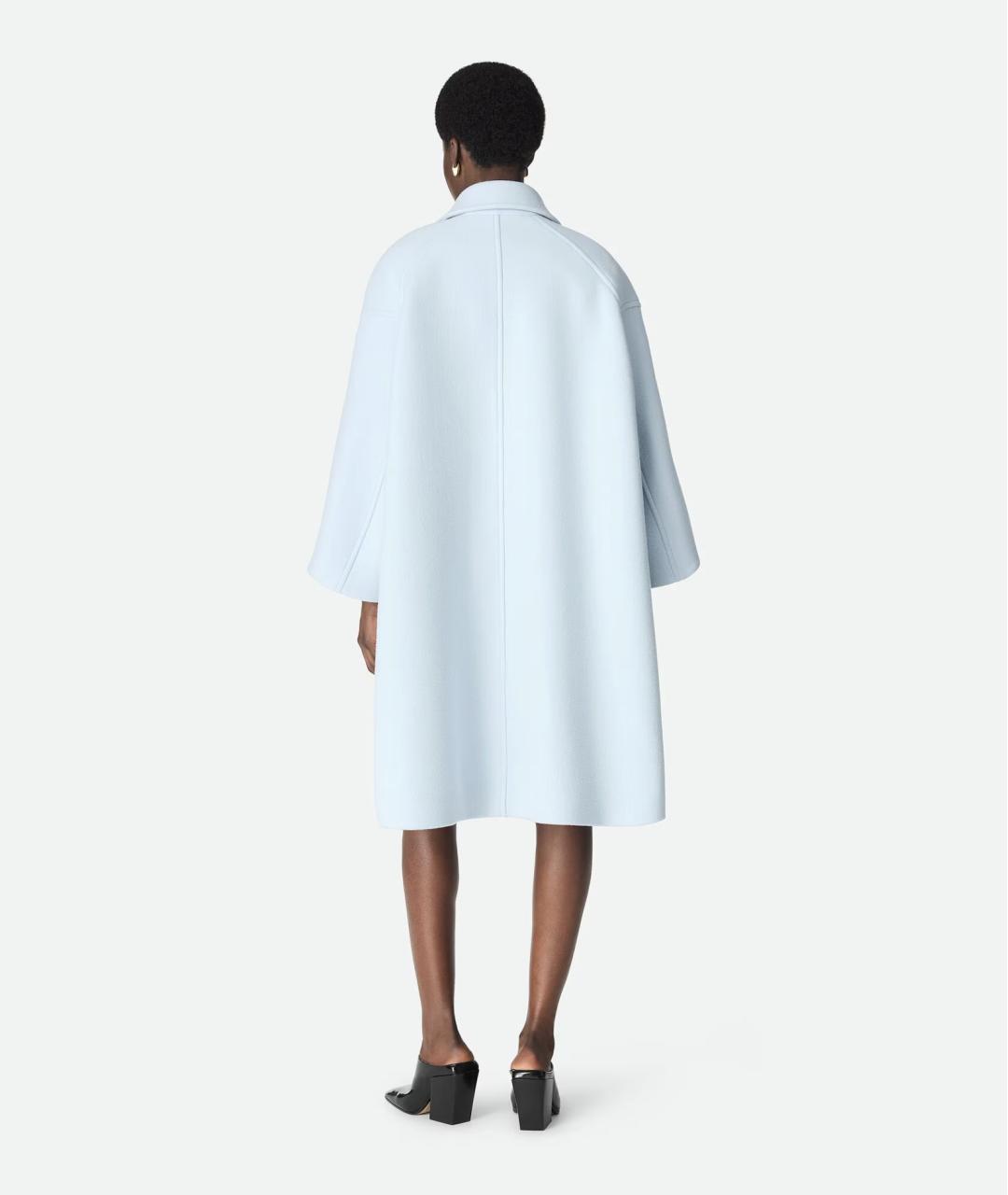 BOTTEGA VENETA Голубое кашемировое пальто, фото 5