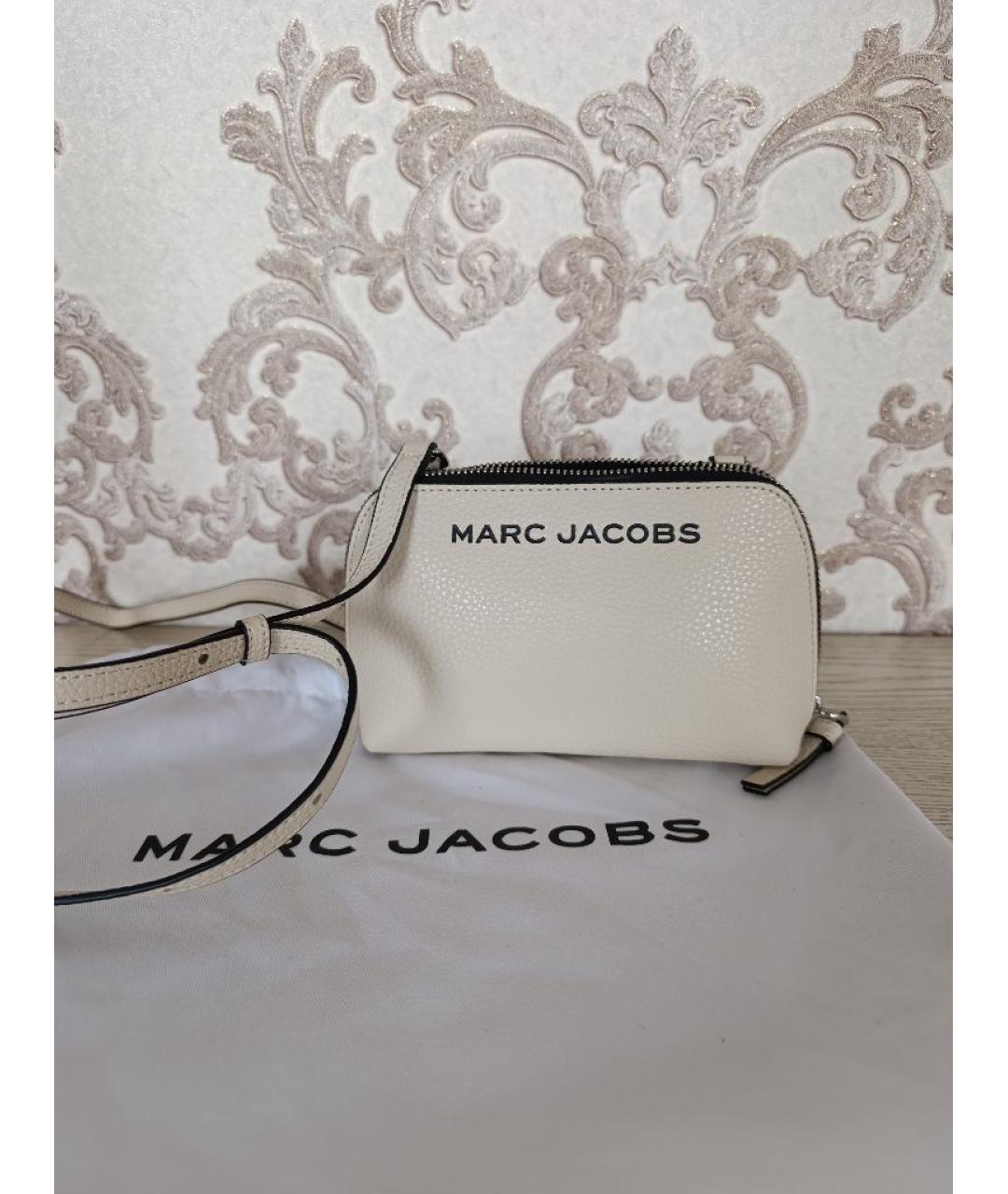 MARC JACOBS Бежевая кожаная сумка через плечо, фото 5