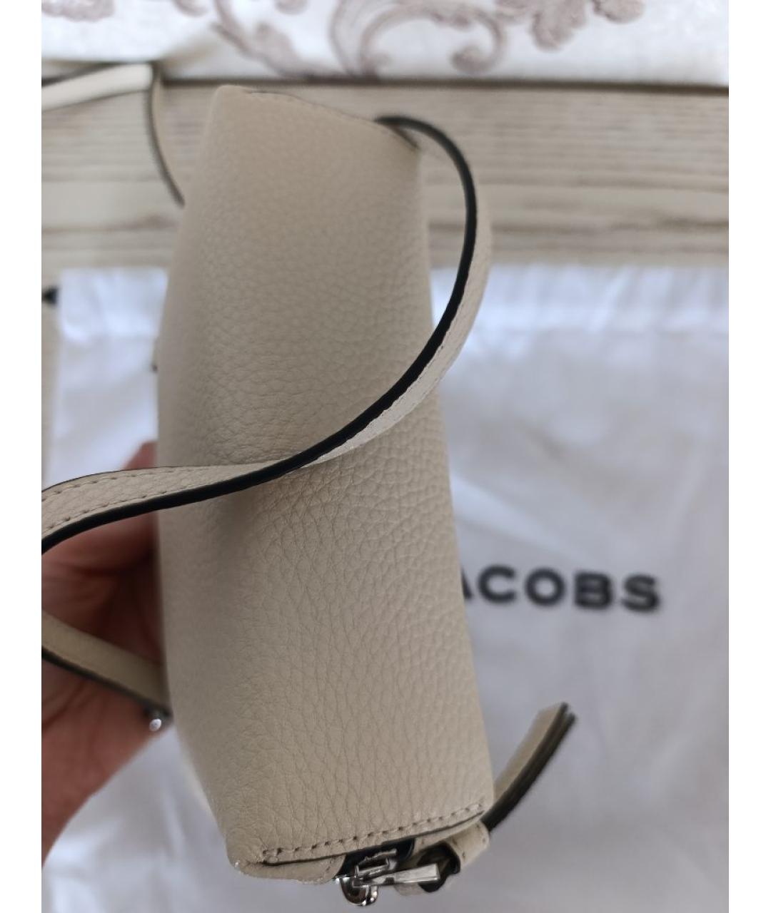 MARC JACOBS Бежевая кожаная сумка через плечо, фото 3