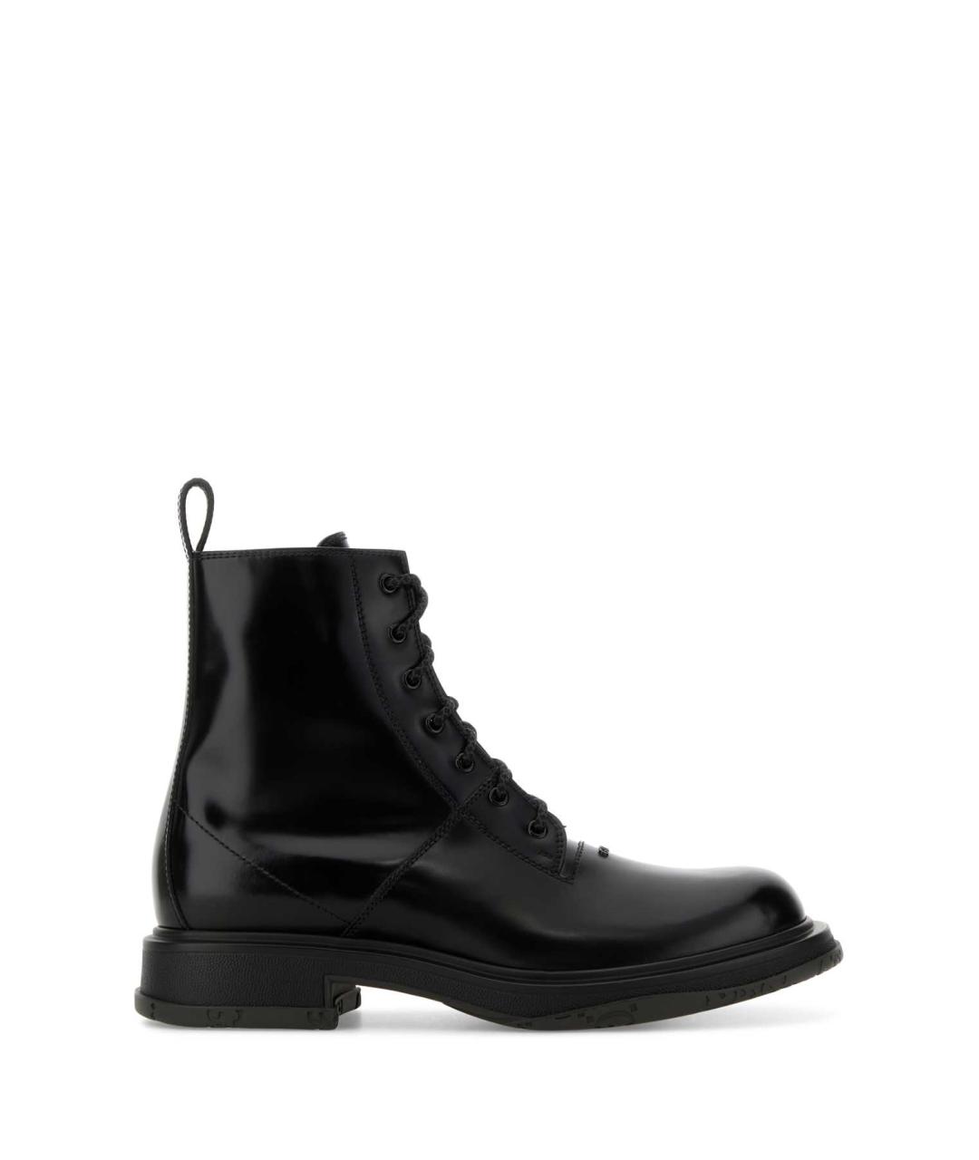 GUCCI Черные кожаные высокие ботинки, фото 1