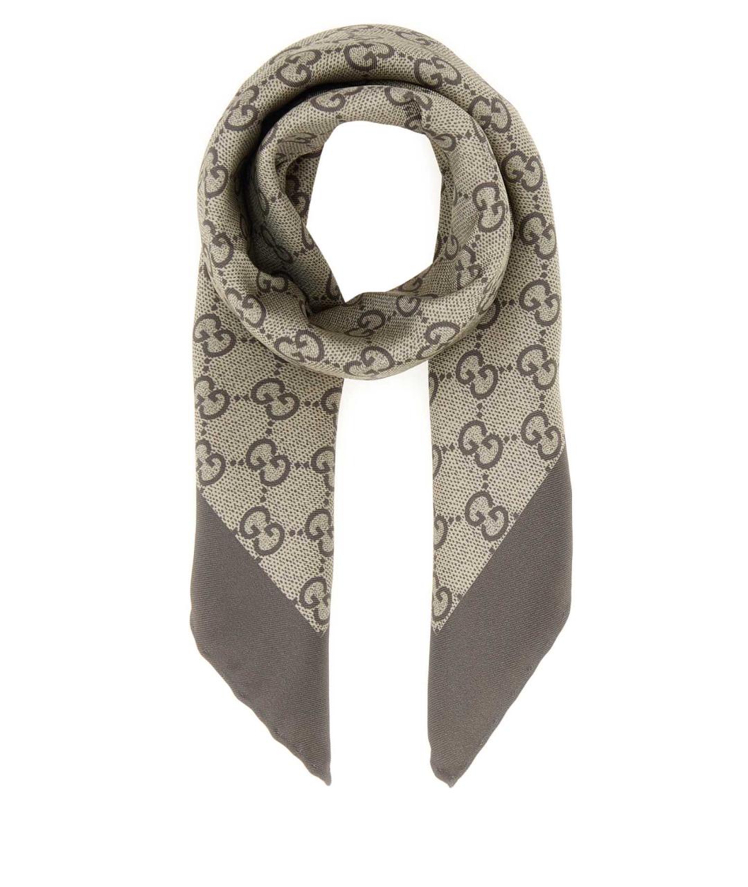 GUCCI Мульти шелковый шарф, фото 1