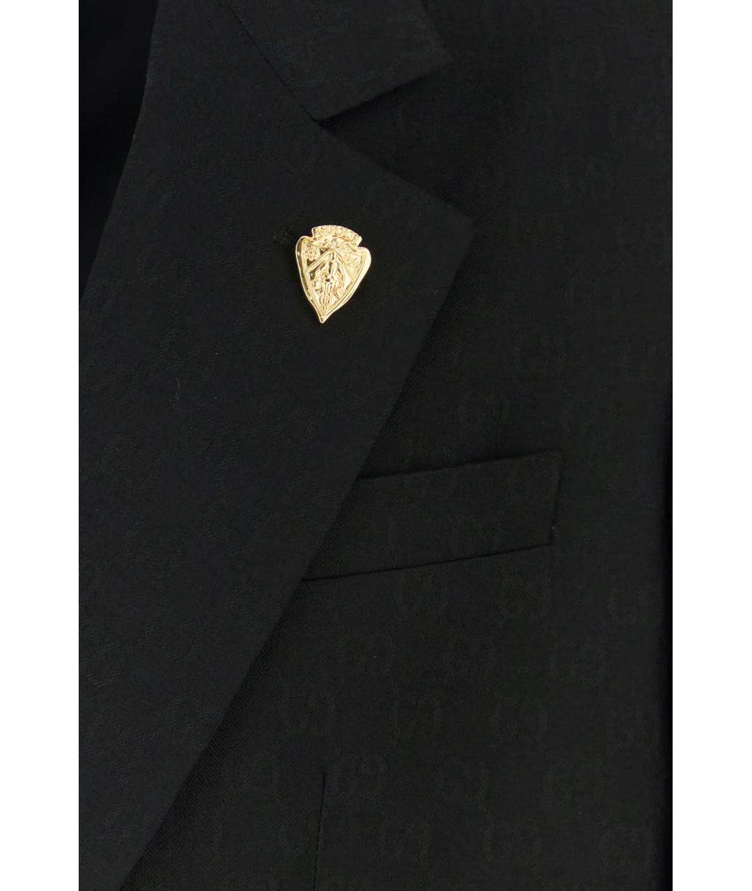 GUCCI Черный полиэстеровый пиджак, фото 3