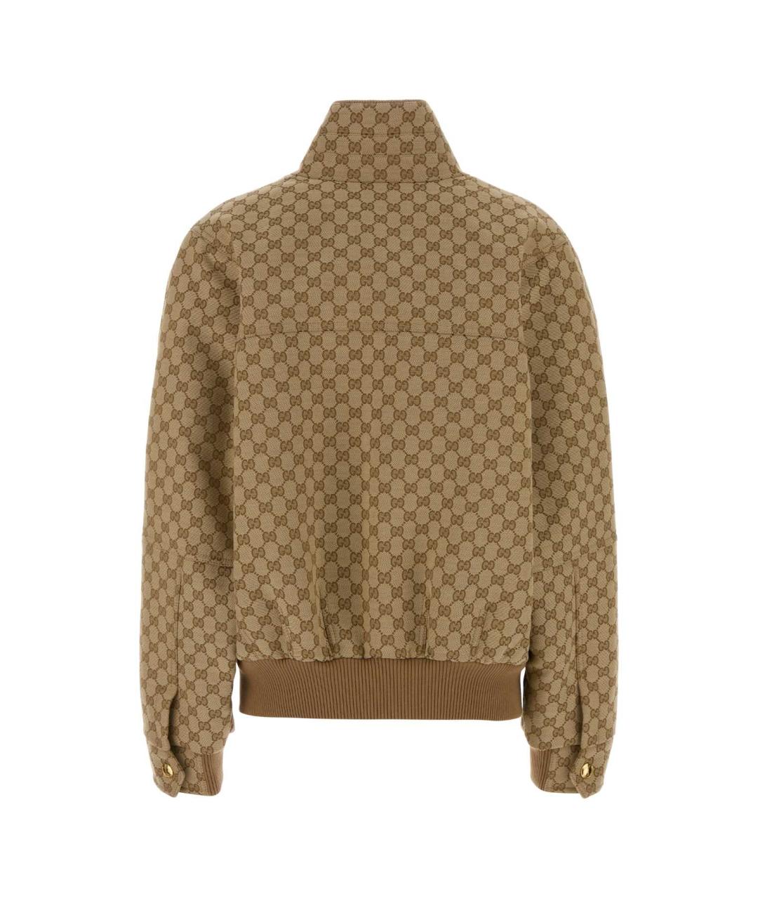 GUCCI Бежевая полиэстеровая куртка, фото 2