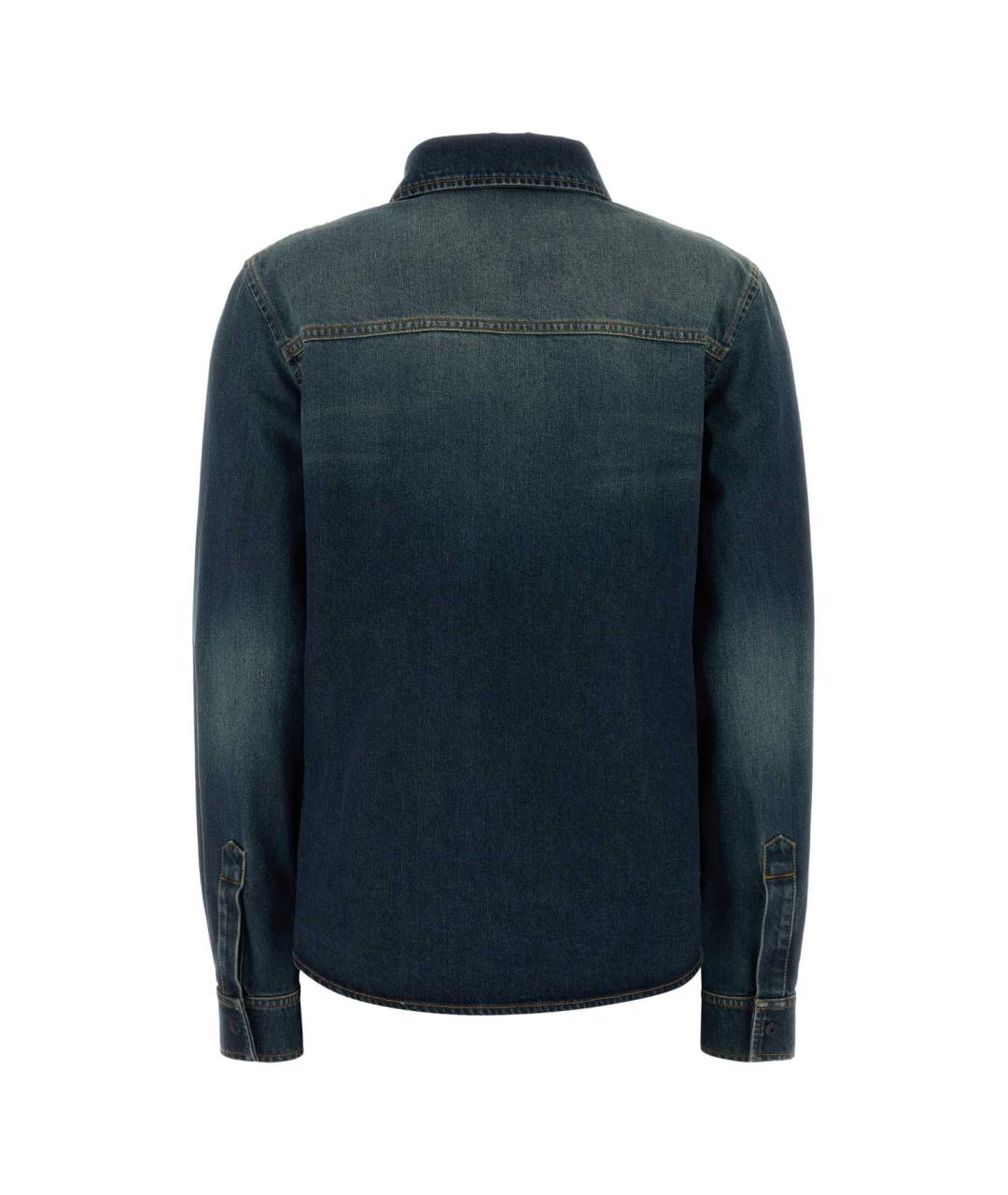 GUCCI Синяя хлопковая рубашка, фото 2