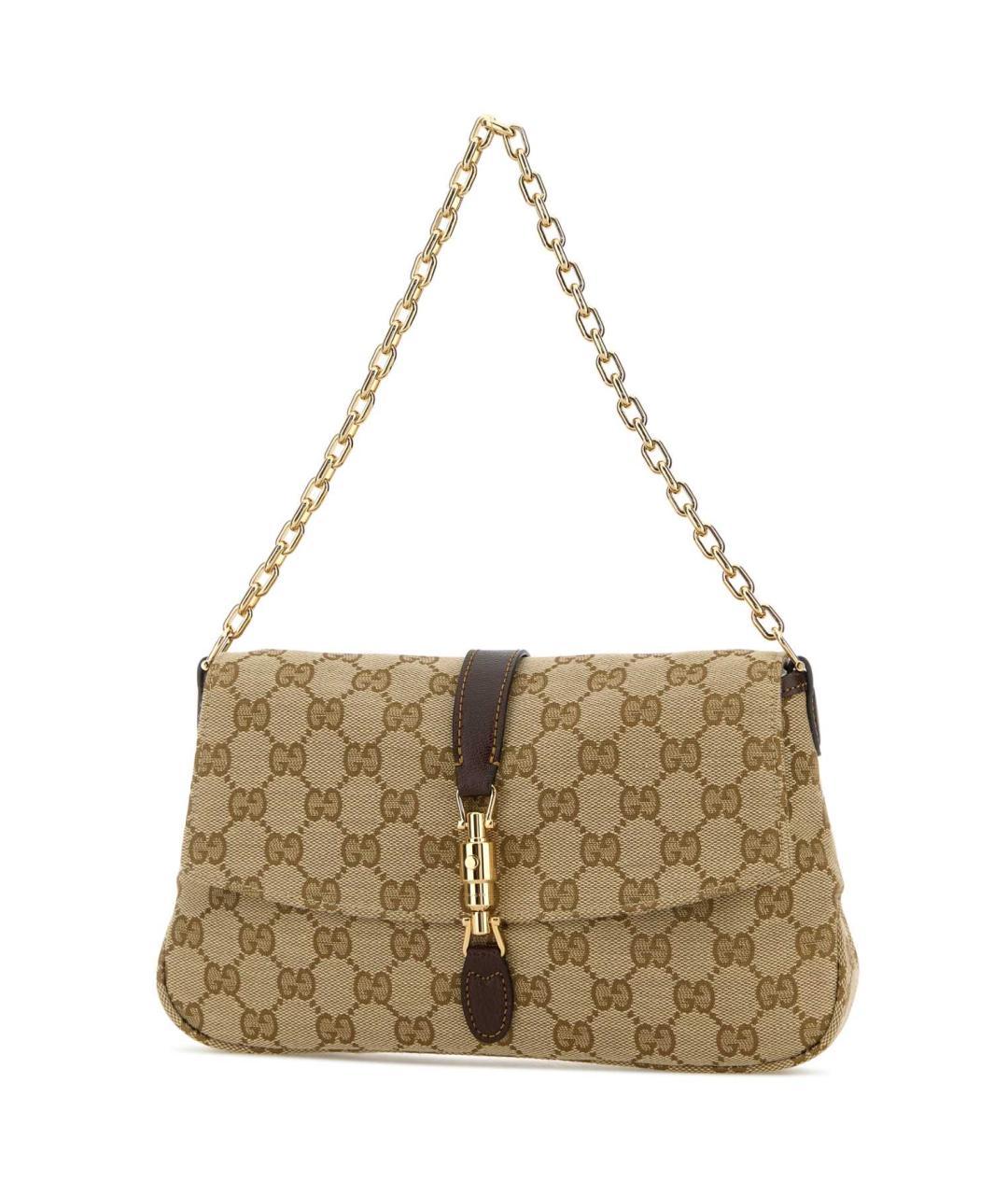 GUCCI Бежевая тканевая сумка через плечо, фото 2