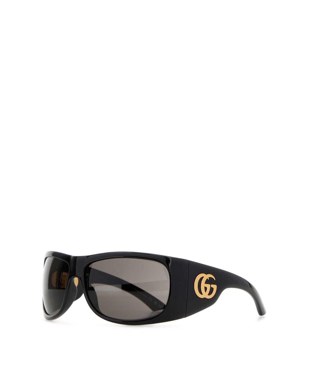 GUCCI Черные металлические солнцезащитные очки, фото 1