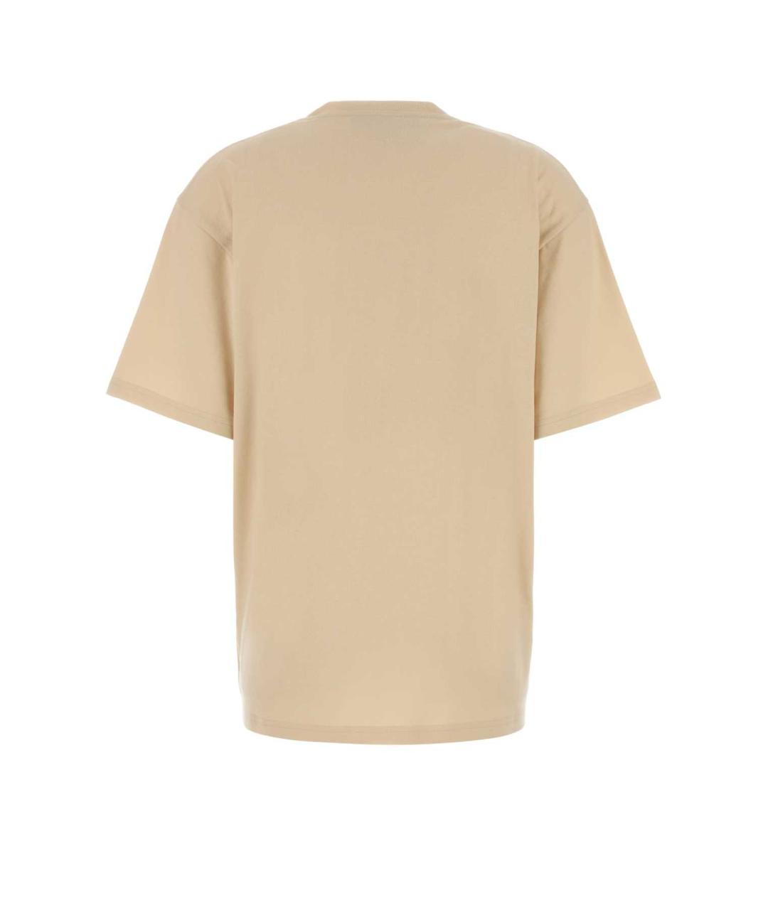 VALENTINO Бежевая хлопковая футболка, фото 2