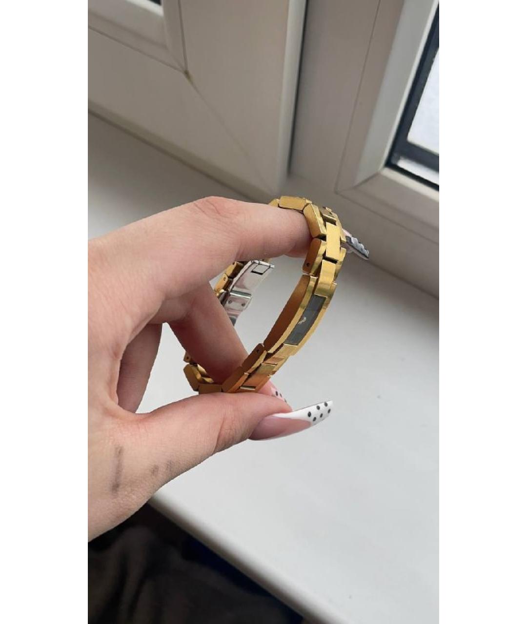 GUCCI Золотые стальные часы, фото 4