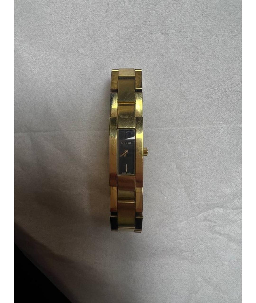 GUCCI Золотые стальные часы, фото 5