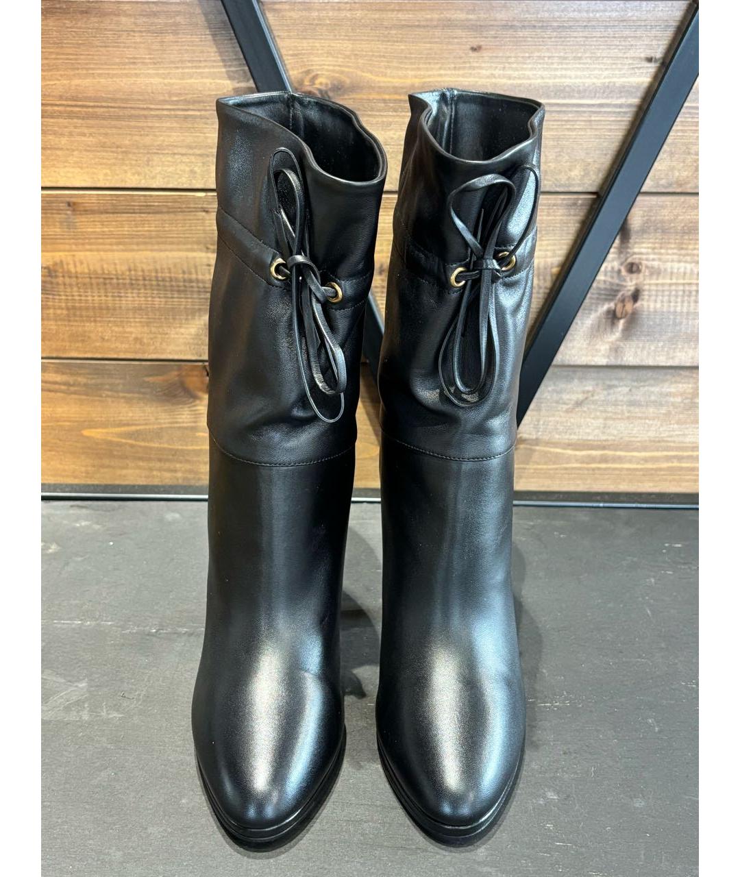 GUCCI Черные кожаные ботильоны, фото 4