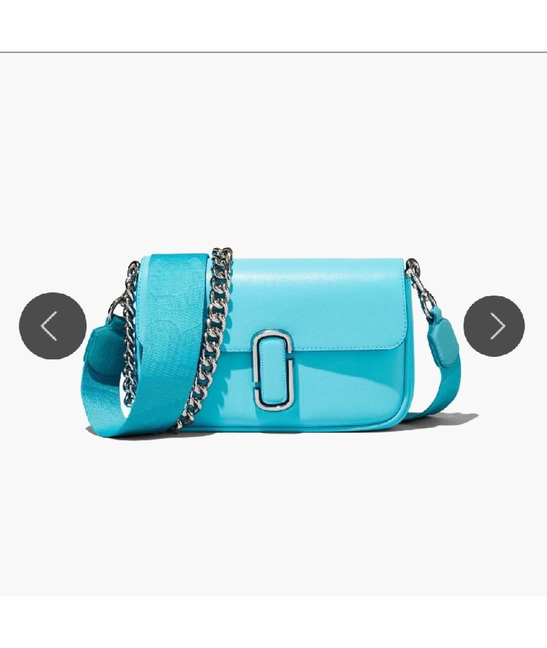 MARC JACOBS Голубая кожаная сумка через плечо, фото 5