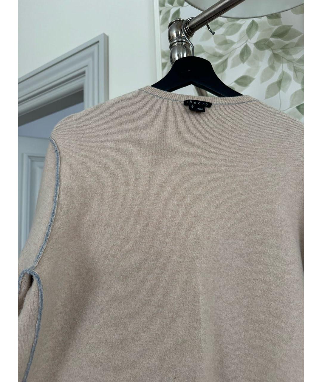 THEORY Серое шерстяное пальто, фото 3