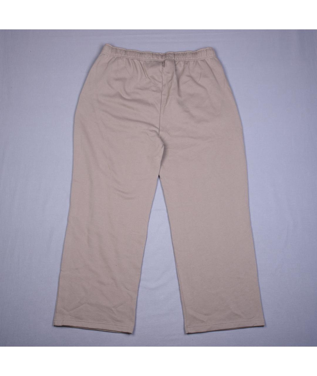 ALO YOGA Бежевые хлопковые повседневные брюки, фото 2