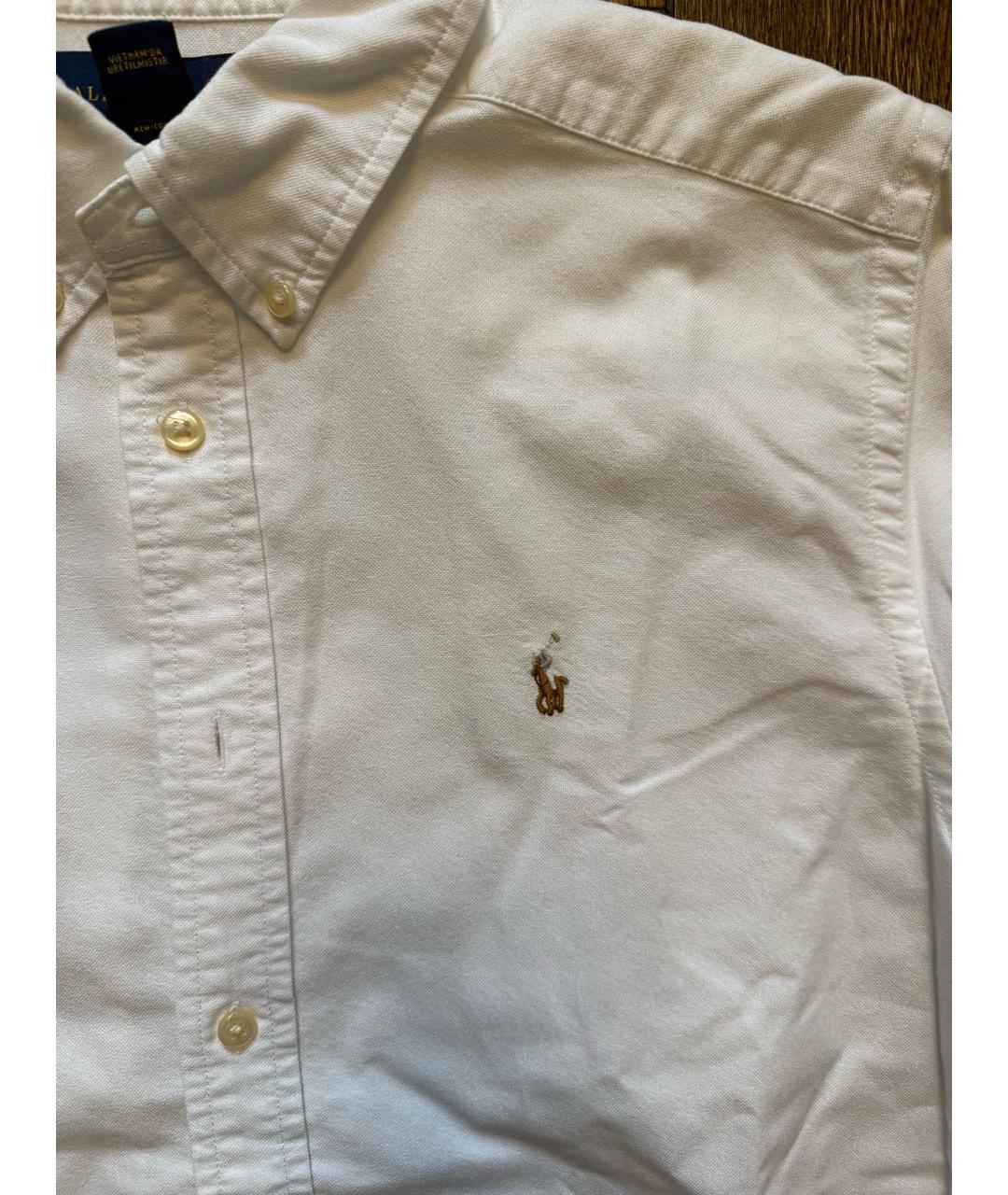 POLO RALPH LAUREN Белая хлопковая детская рубашка, фото 2