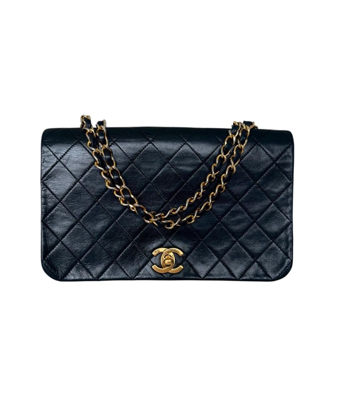 CHANEL Черная кожаная сумка через плечо, фото 8