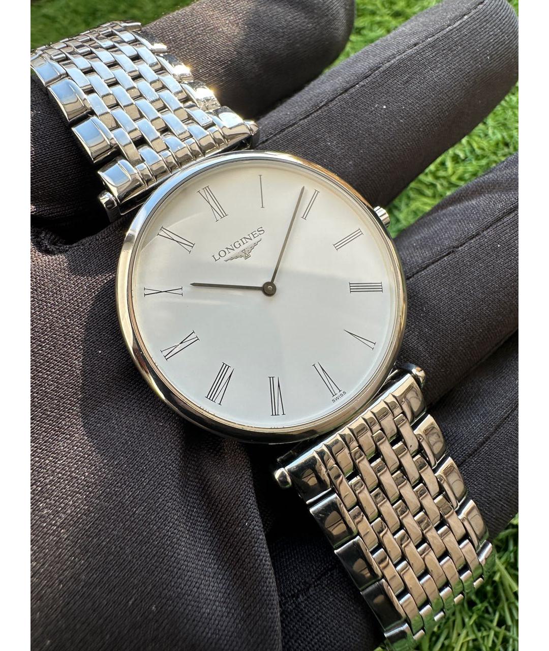 LONGINES Серебряные стальные часы, фото 5