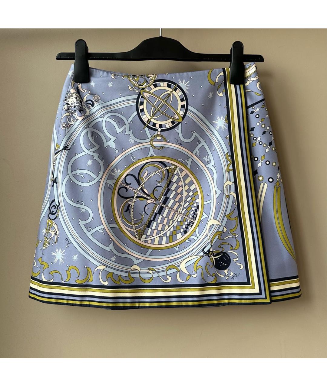 EMILIO PUCCI Мульти шелковый костюм с юбками, фото 4