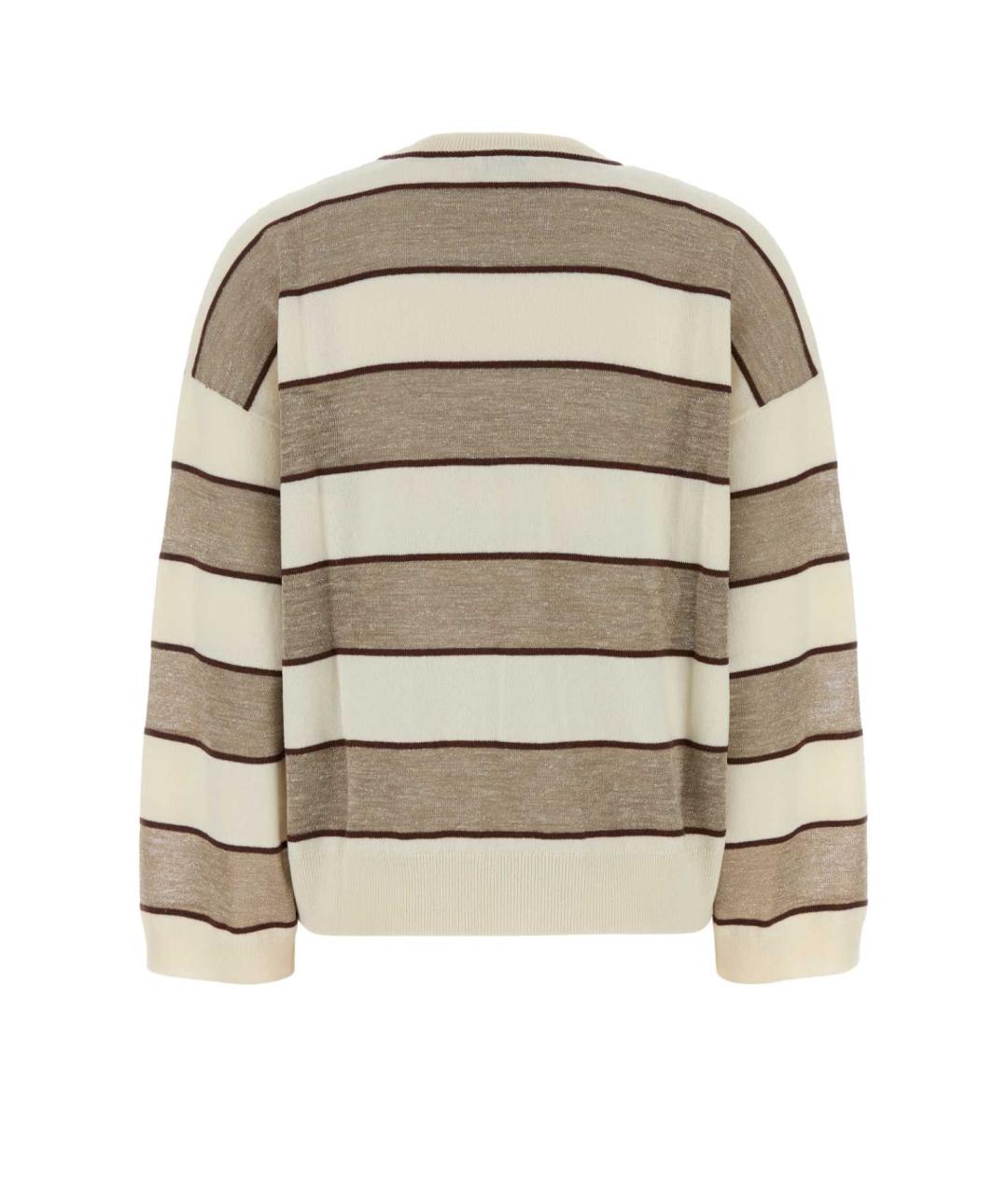 BRUNELLO CUCINELLI Бежевый джемпер / свитер, фото 2