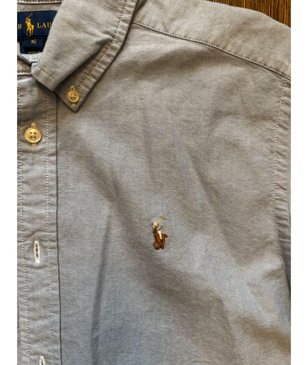 POLO RALPH LAUREN Голубая детская рубашка, фото 2