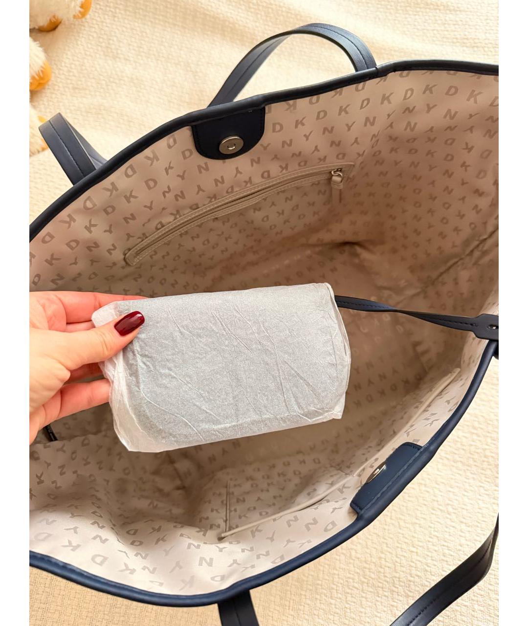 DKNY Белая сумка тоут, фото 5