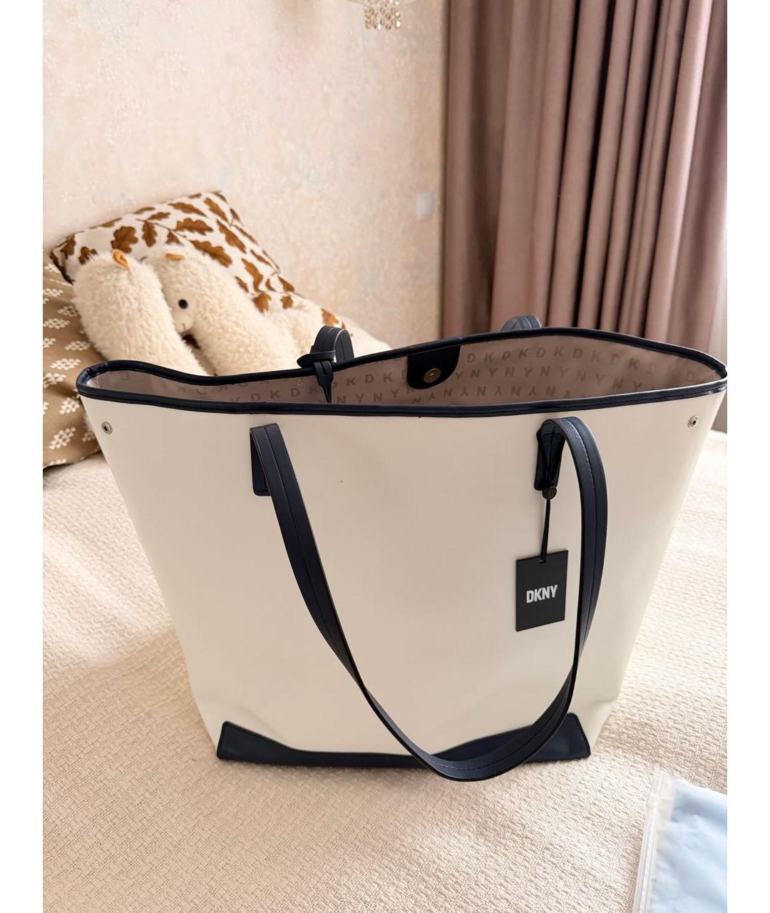DKNY Белая сумка тоут, фото 4