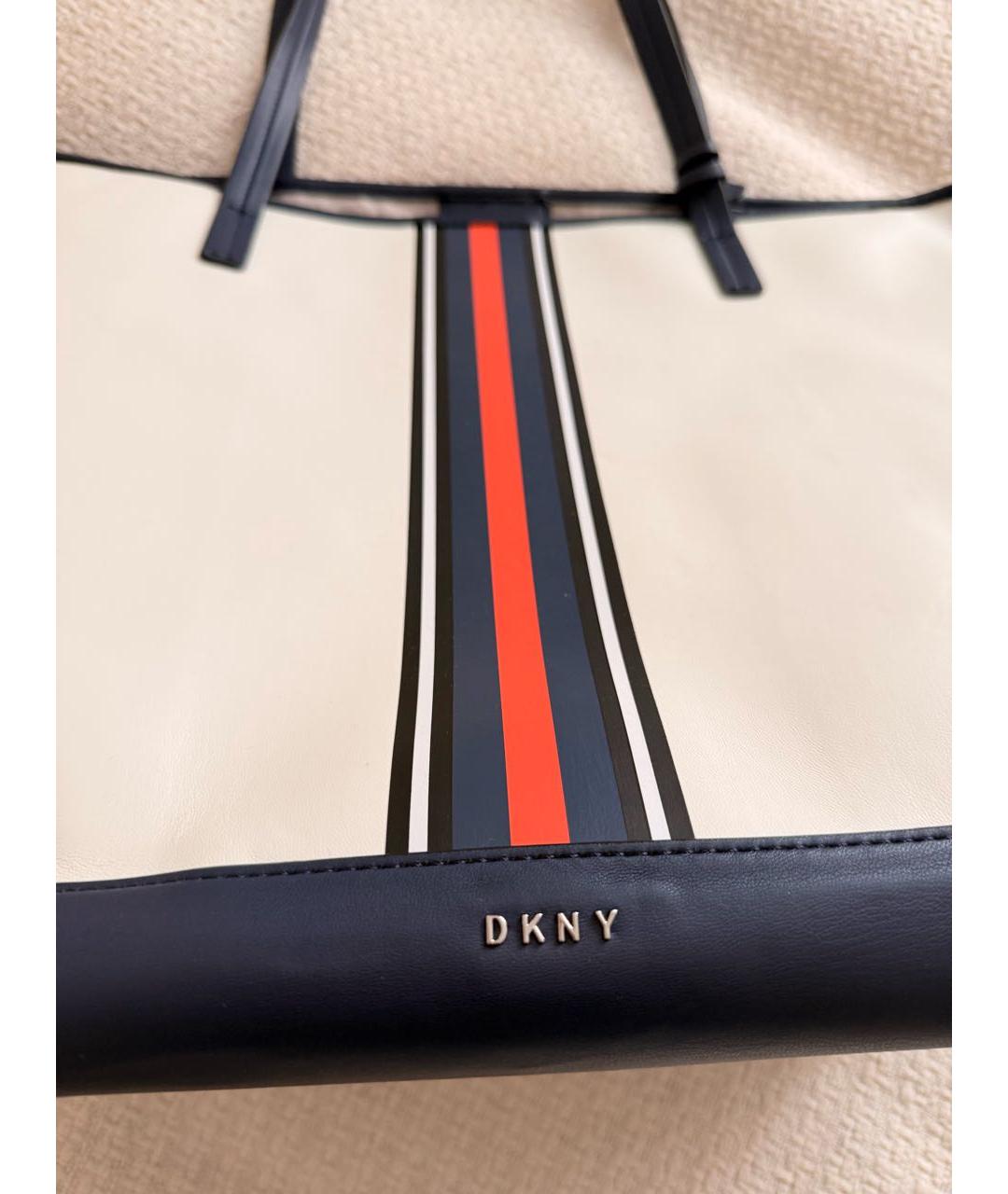 DKNY Белая сумка тоут, фото 6