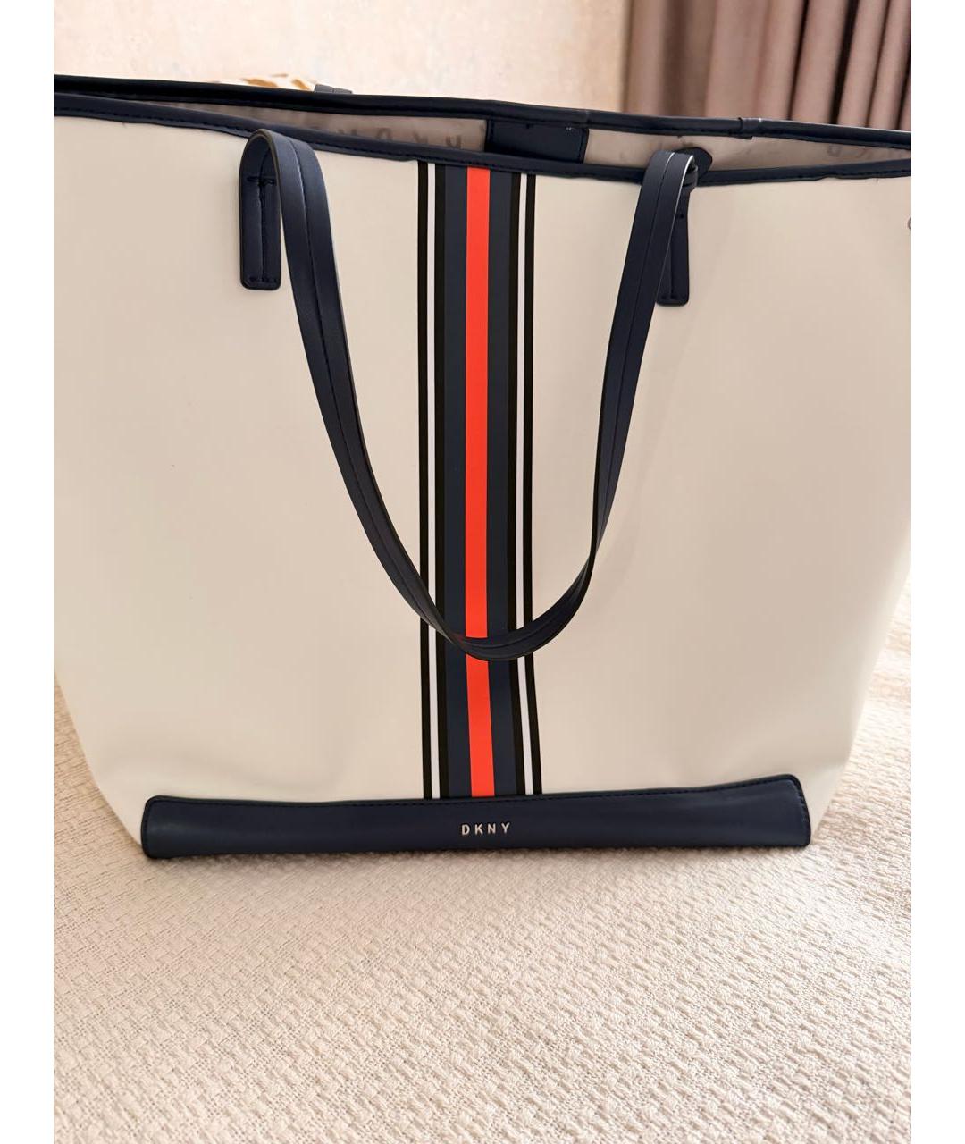 DKNY Белая сумка тоут, фото 2