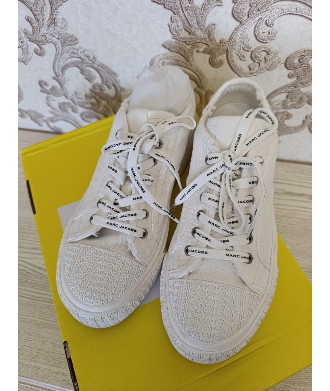 MARC JACOBS Белые текстильные кеды, фото 3