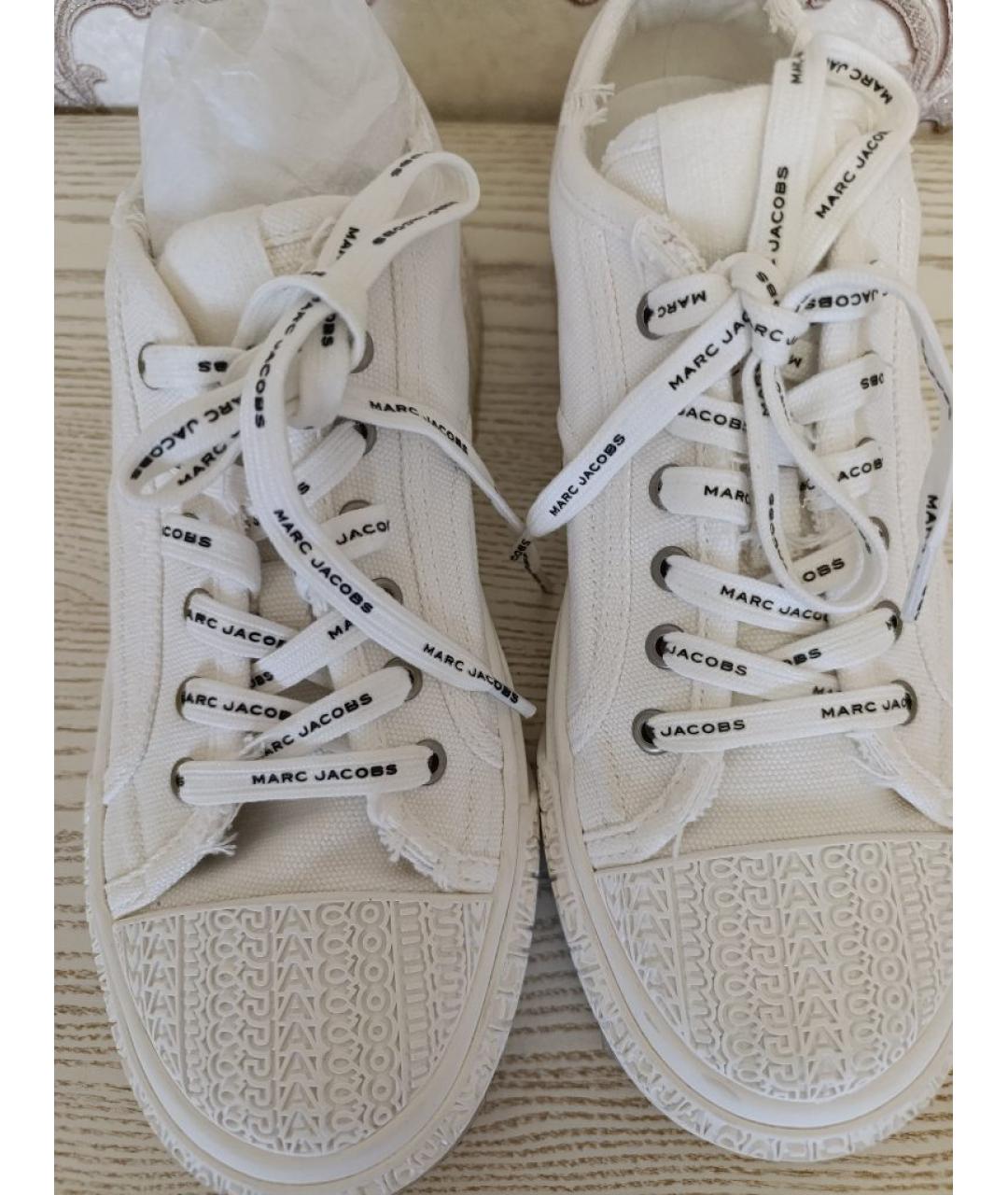 MARC JACOBS Белые текстильные кеды, фото 2