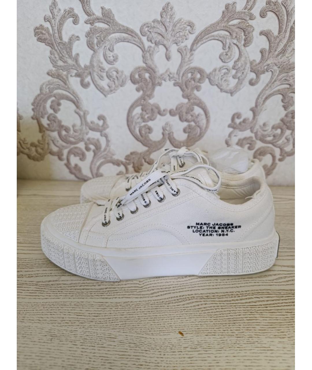 MARC JACOBS Белые текстильные кеды, фото 5