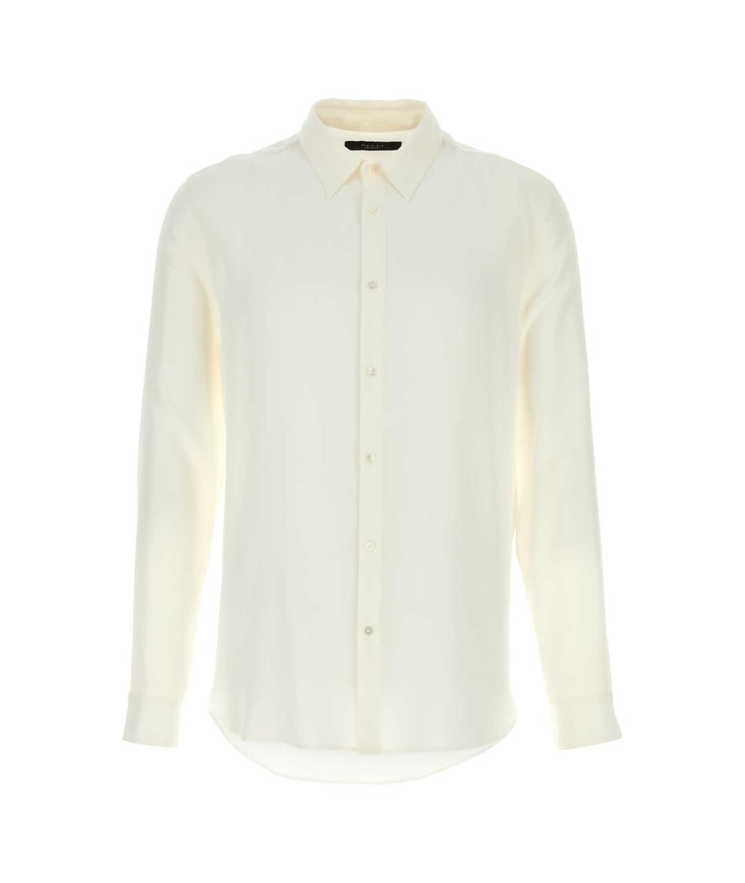 GUCCI Белая шелковая кэжуал рубашка, фото 1