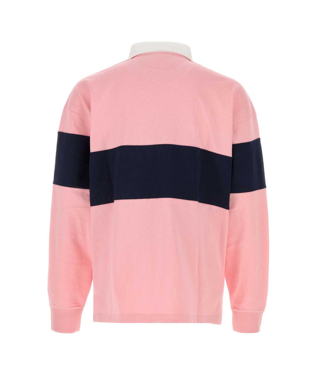 POLO RALPH LAUREN Розовое хлопковое поло с длинным рукавом, фото 2