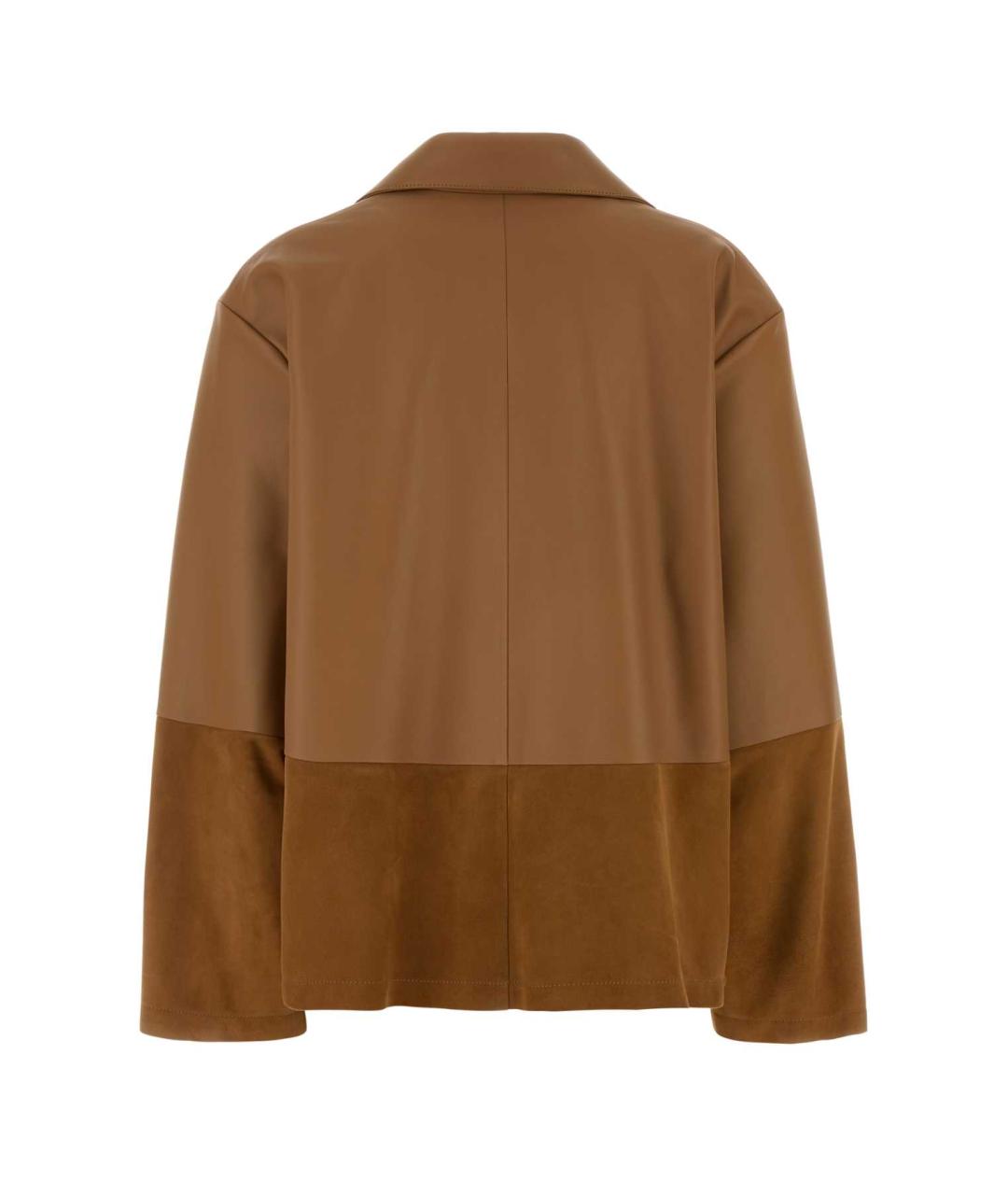 LOEWE Коричневая кожаная куртка, фото 2