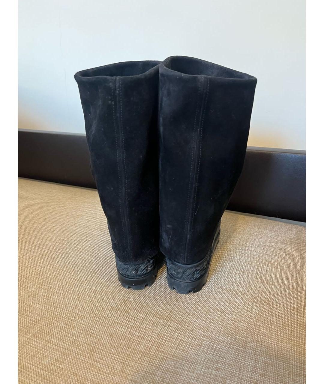 CASADEI Черные замшевые сапоги, фото 3