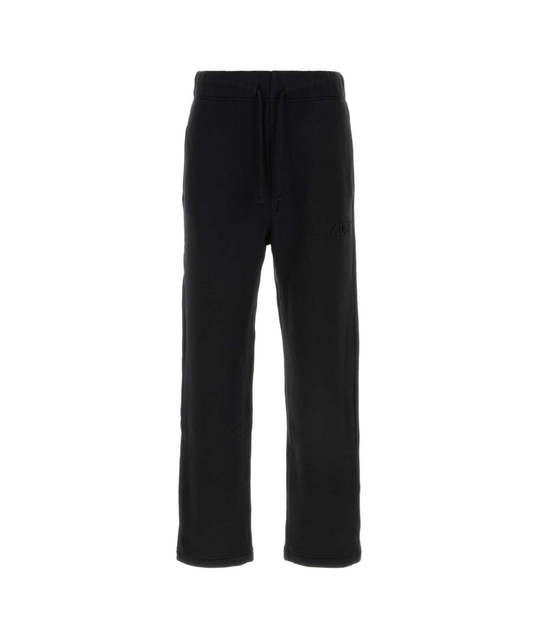 AUTRY Черные хлопковые повседневные брюки, фото 1