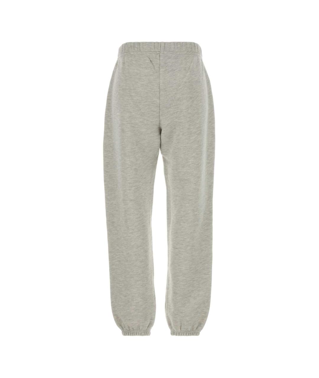 AUTRY Серые хлопковые прямые брюки, фото 2