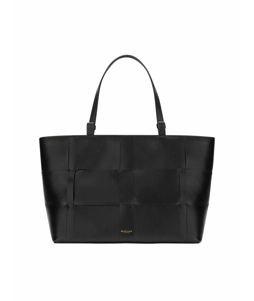 DEMELLIER Черная кожаная сумка тоут, фото 1