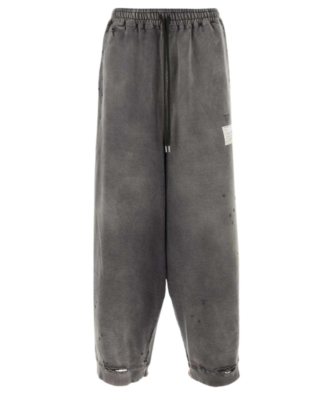 MAISON MIHARA YASUHIRO Черные хлопковые повседневные брюки, фото 1