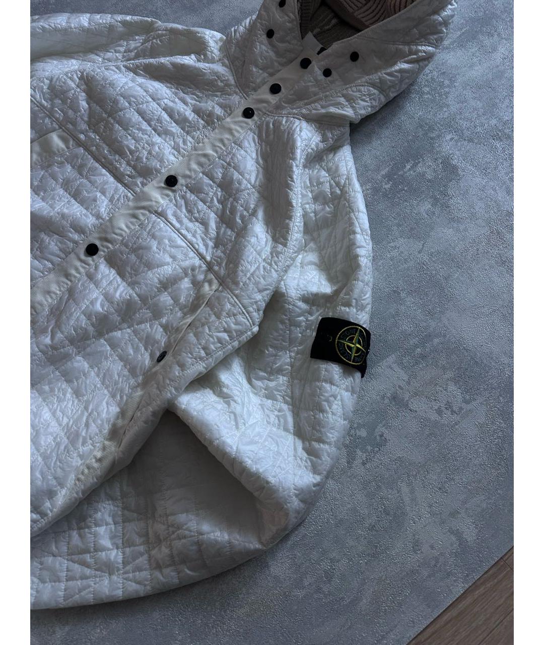 STONE ISLAND Белая полиамидовая куртка, фото 4