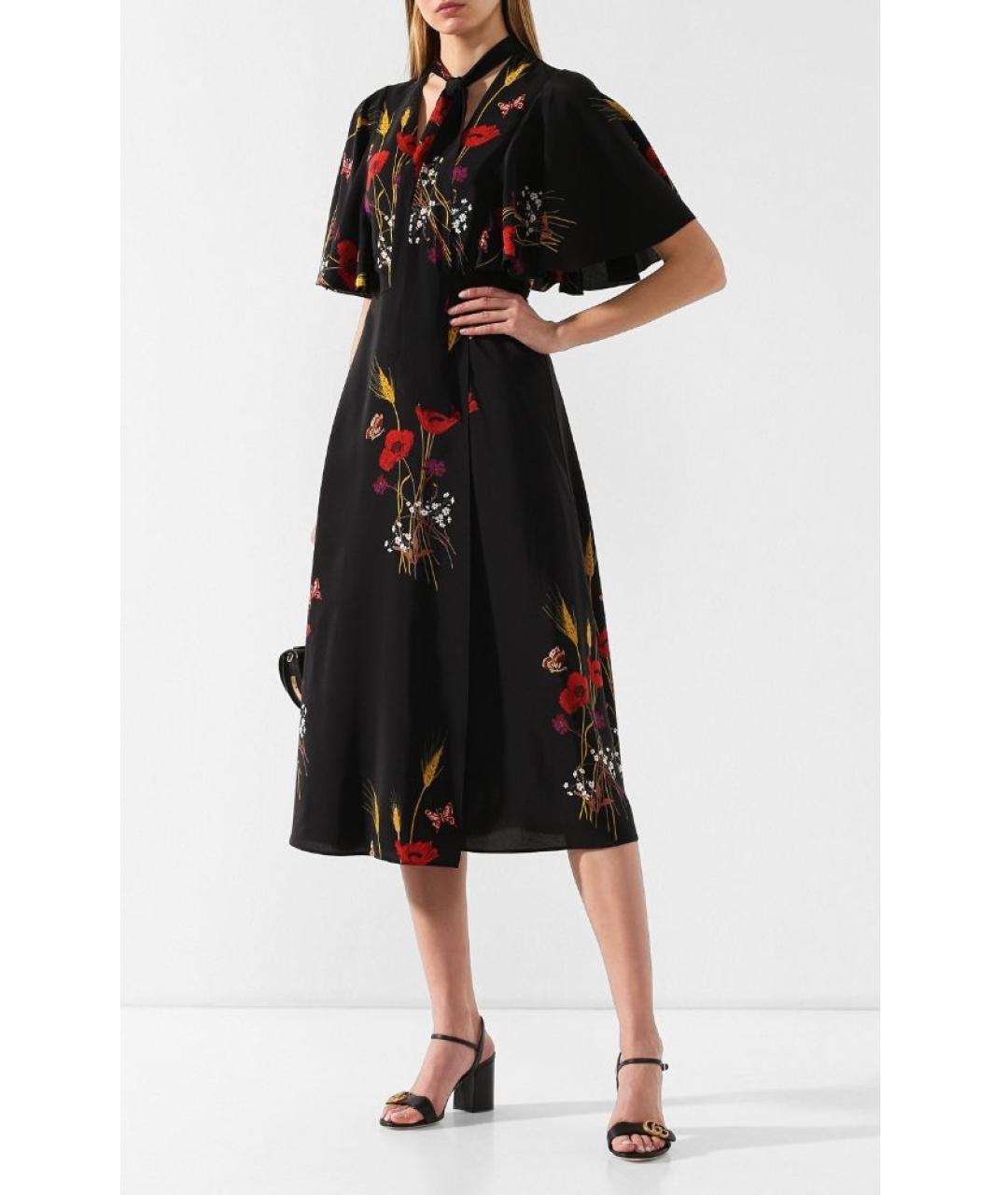 GUCCI Черные кожаные босоножки, фото 8