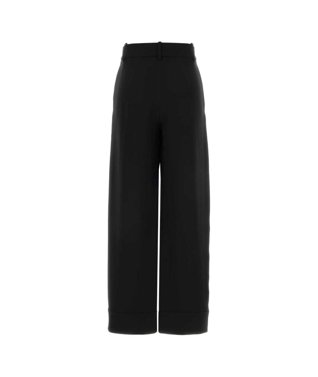 GIORGIO ARMANI Черные шелковые прямые брюки, фото 2