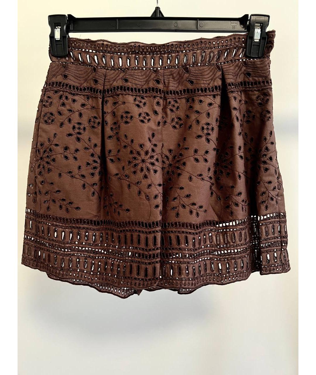 ERMANNO SCERVINO Коричневый хлопковый костюм с брюками, фото 2