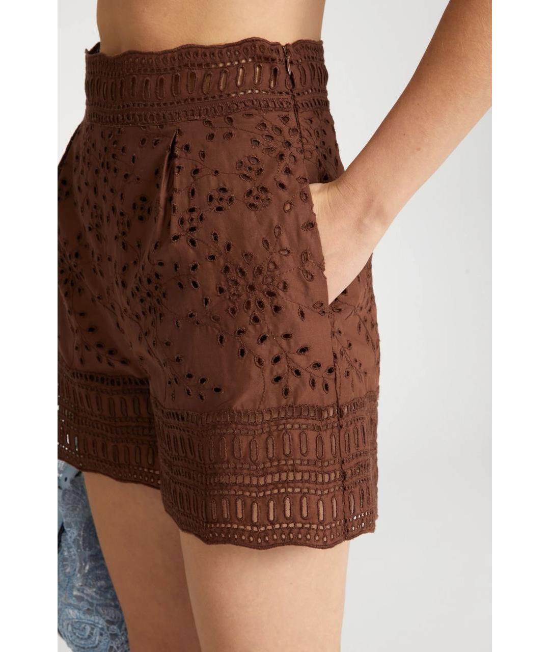 ERMANNO SCERVINO Коричневый хлопковый костюм с брюками, фото 7