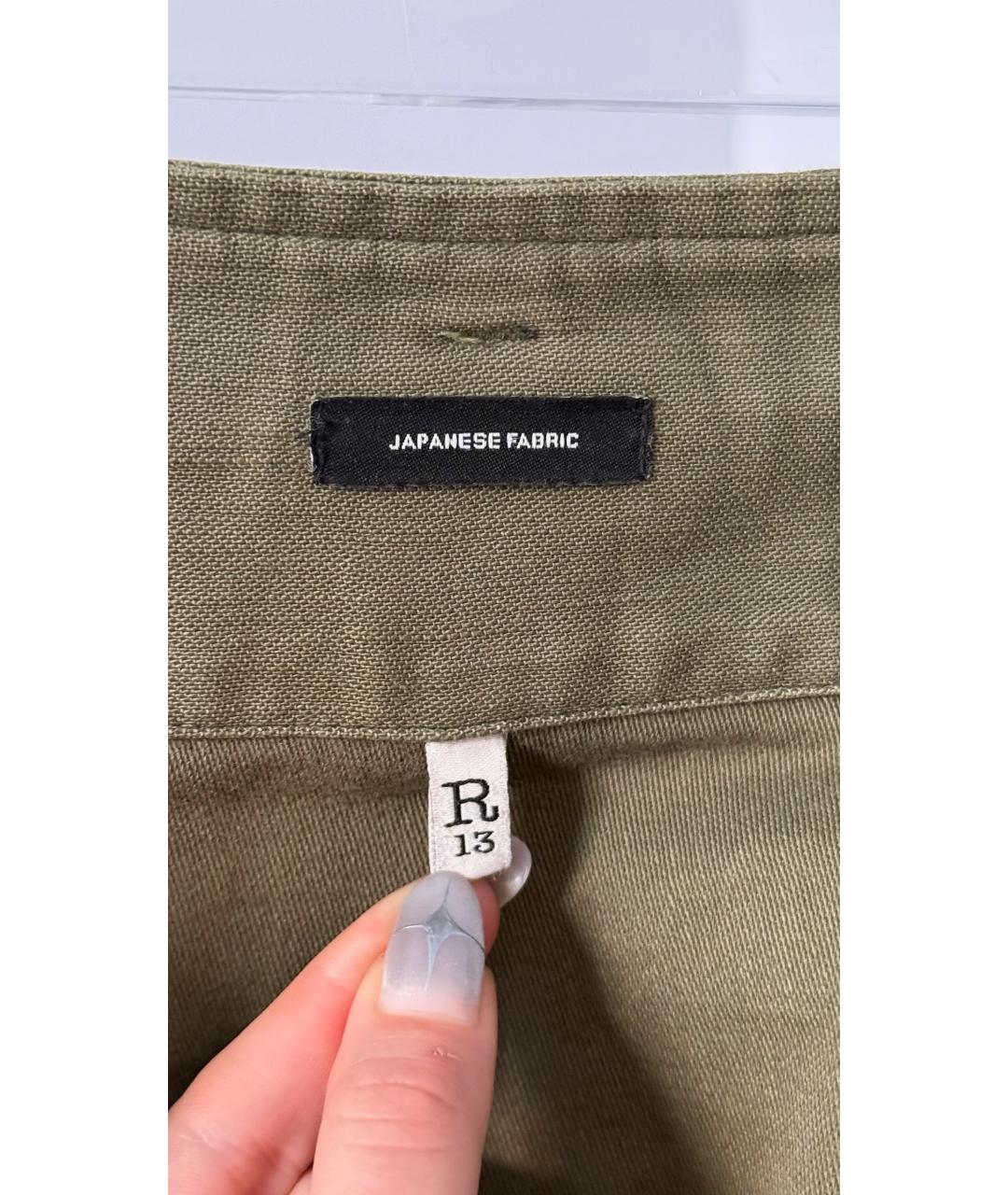 R13 Хаки брюки широкие, фото 3