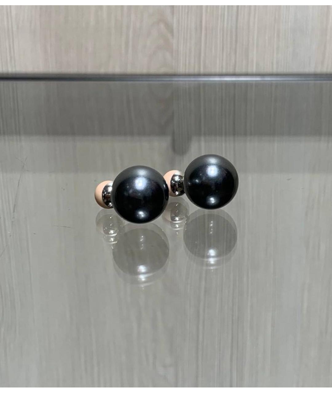 CHRISTIAN DIOR Антрацитовые серьги, фото 3