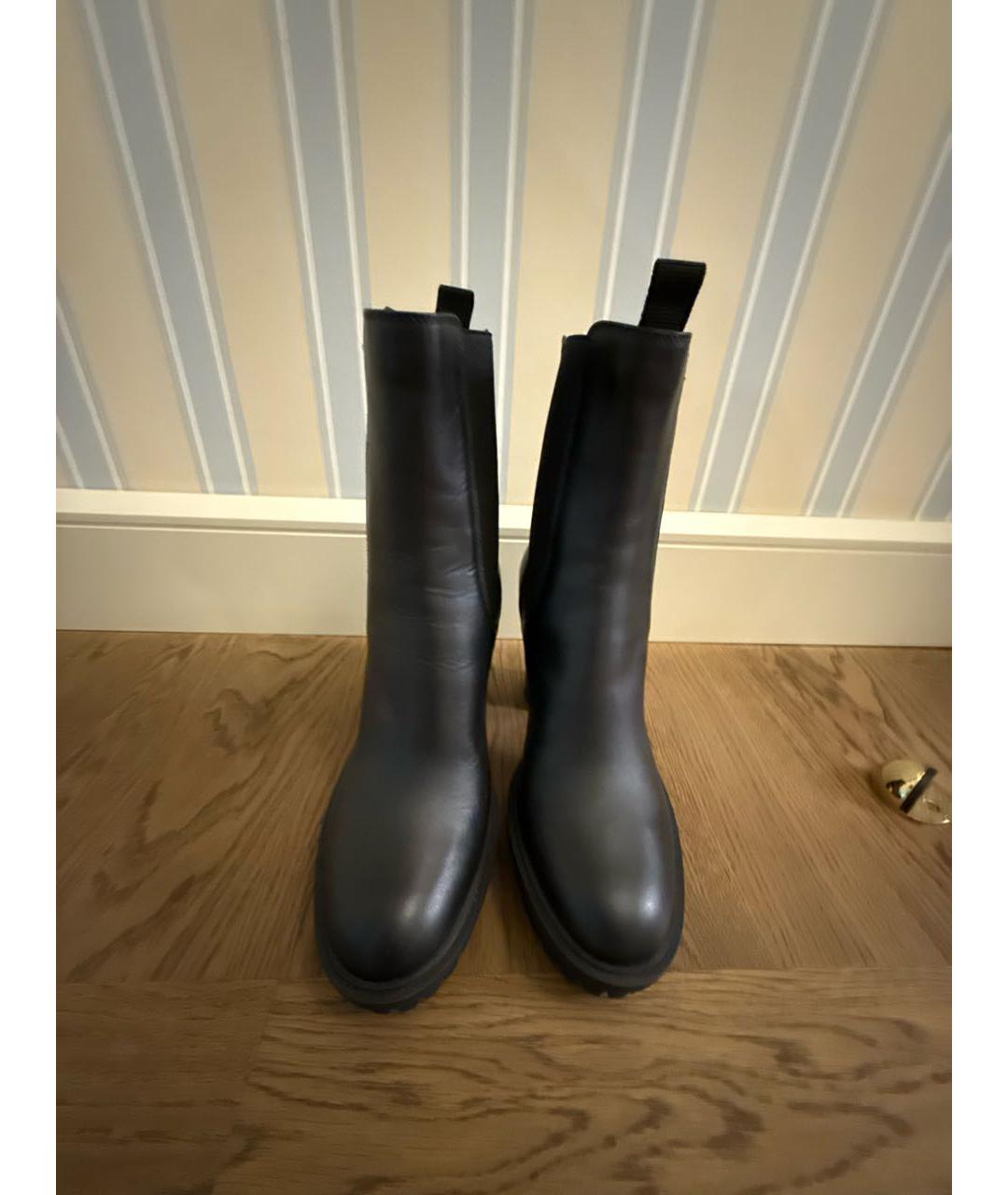 GIANVITO ROSSI Черные кожаные ботильоны, фото 2