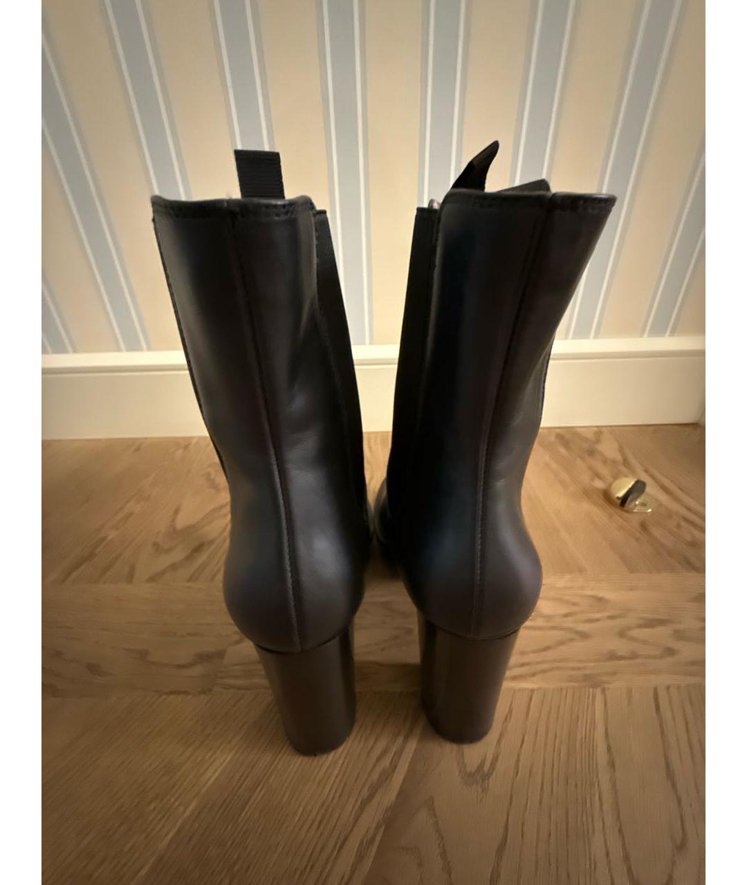 GIANVITO ROSSI Черные кожаные ботильоны, фото 3