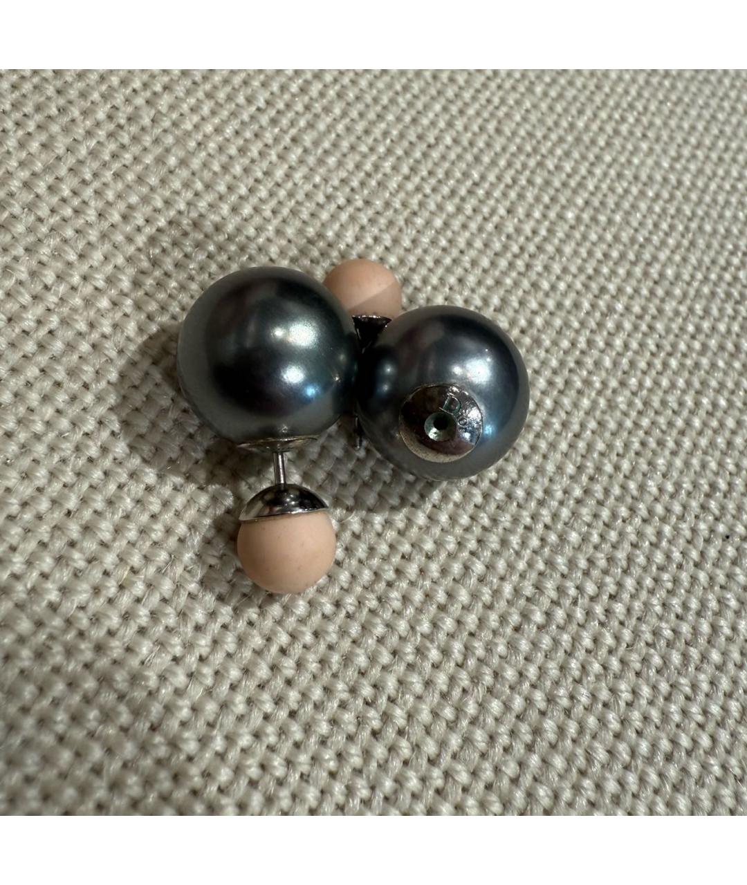 CHRISTIAN DIOR Антрацитовые серьги, фото 4