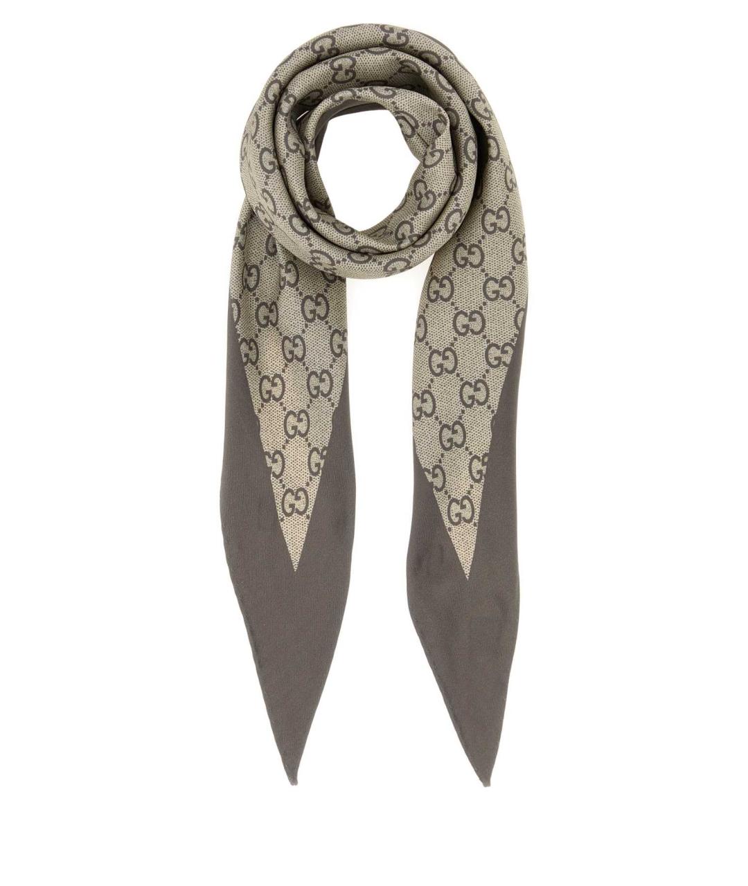 GUCCI Мульти шелковый шарф, фото 1