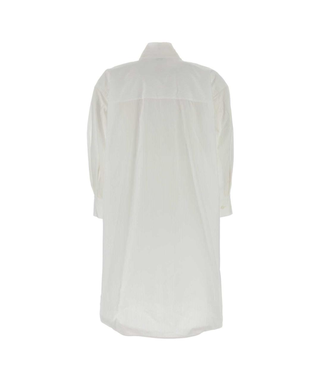 LOEWE Белое хлопковое повседневное платье, фото 2